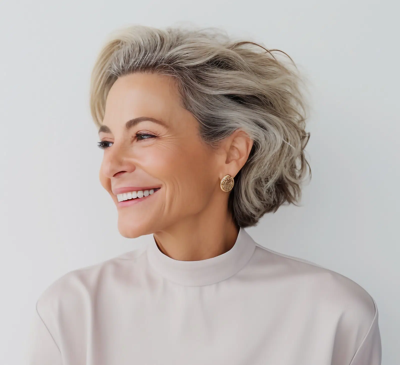 beautiful mature happy woman