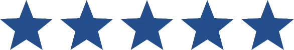 five blue stars